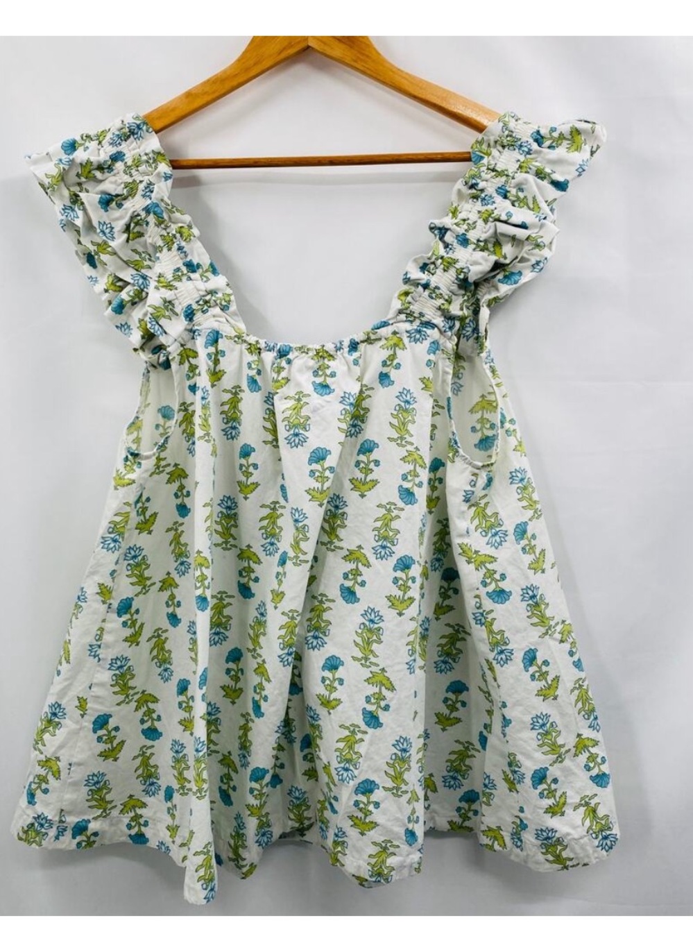 Piyama Nicolette Sleep cotton ~ Top ~ Lotus Flower print XXL - Picture 3 of 6